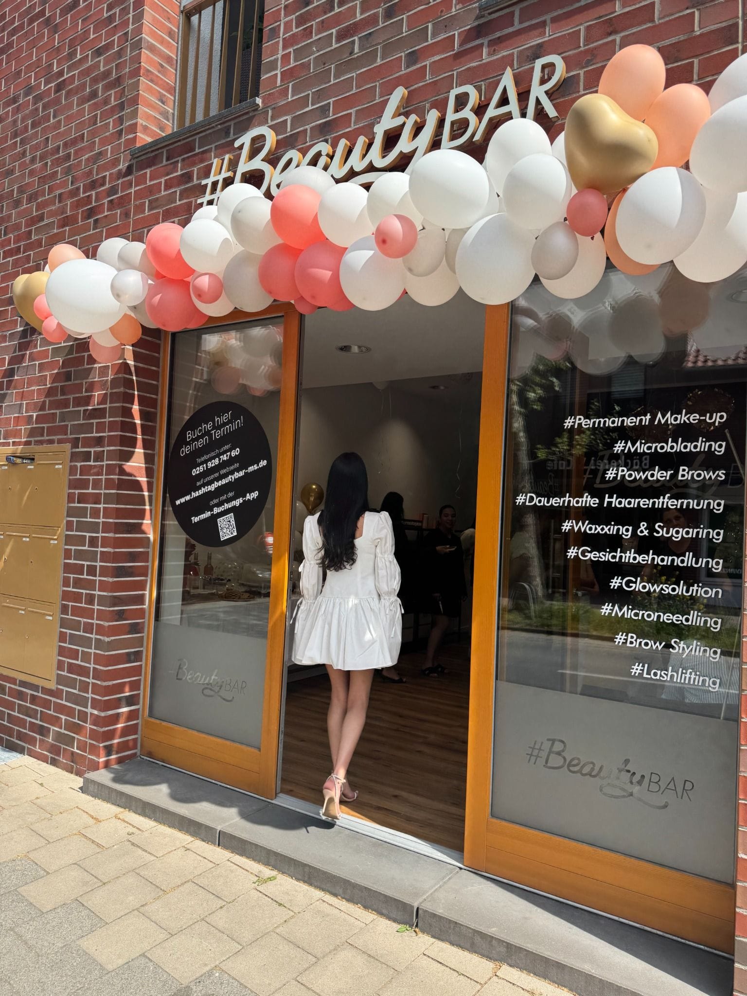 Eingang der #Beauty Bar Münster in der Handorfer Straße